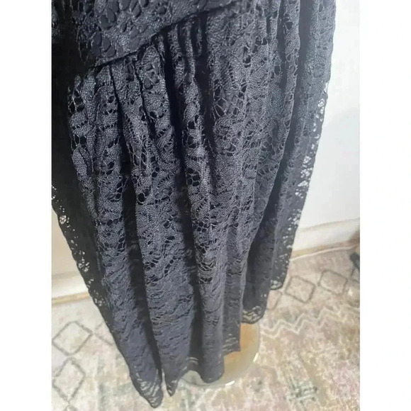 Women's Torrid Plus Black Lace MIDI Babydoll Dress Size 1 XL 14/16 EUC! - Picture 3 of 10
